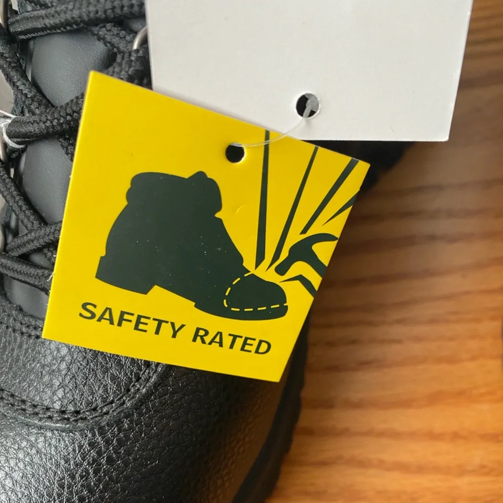 🆕Propét Shield Walker Black Leather Safety Rated Waterproof Work Boots 11 X (3E)